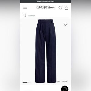 NWT Favorite Daughter The Favorite Pant Petite  Navy Pinstripe Pants